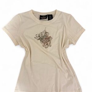 Harley-Davidson Cream Graphic Short Sleeve Tee